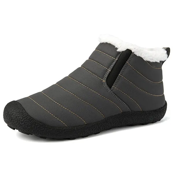 Unisex Winter Snow Boots Cotton Inside Antiskid Bottom Keep Warm Waterproof Ski Flats