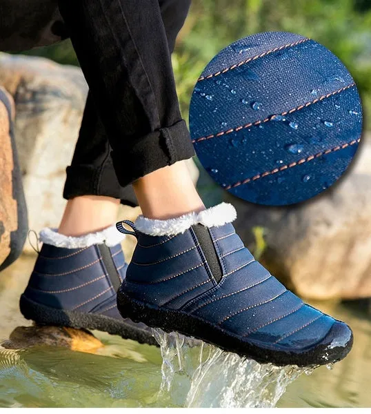 Unisex Winter Snow Boots Cotton Inside Antiskid Bottom Keep Warm Waterproof Ski Flats