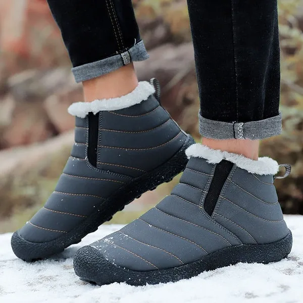 Unisex Winter Snow Boots Cotton Inside Antiskid Bottom Keep Warm Waterproof Ski Flats