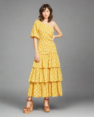 Veronica Beard Virginia One-Shoulder Dress