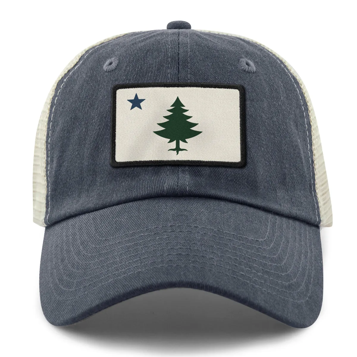 Vintage Maine Flag Relaxed Trucker Hat