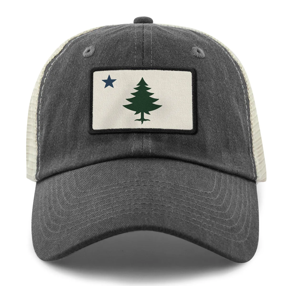 Vintage Maine Flag Relaxed Trucker Hat