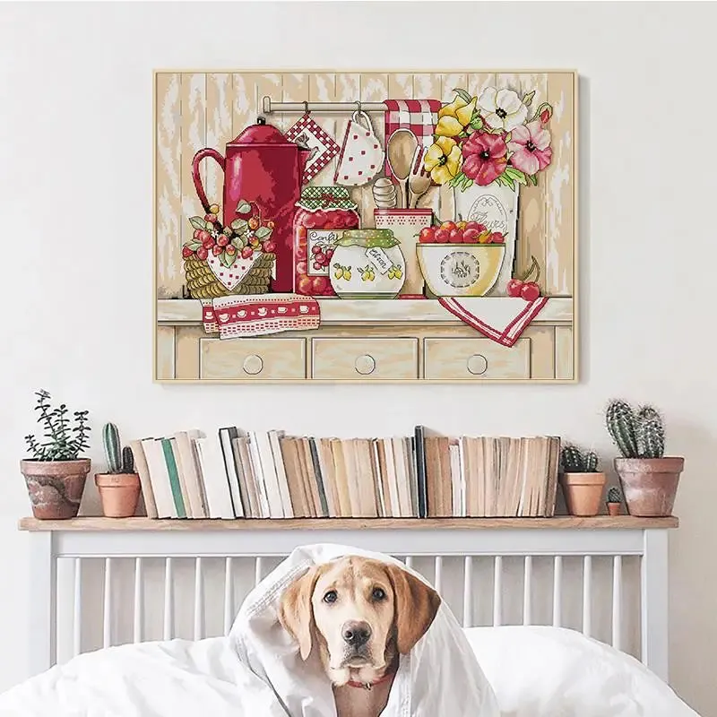 Warm Kitchen Counted Cross Stitch Kit