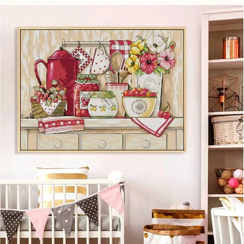 Warm Kitchen Counted Cross Stitch Kit