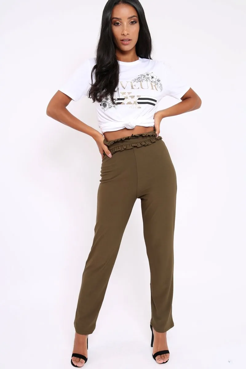 White Reveur Slogan T-shirt - Caty
