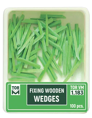 Wooden Wedges Thin Short (Green or White) 100pcs