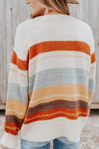 You Know You Love Me Striped Sweater